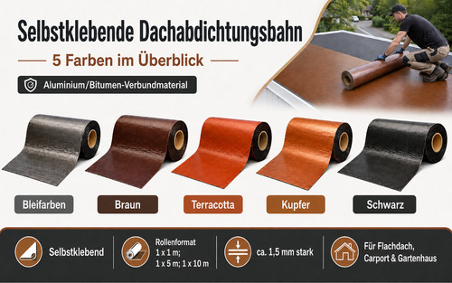 Selbstklebende dachbahn - 5, m²